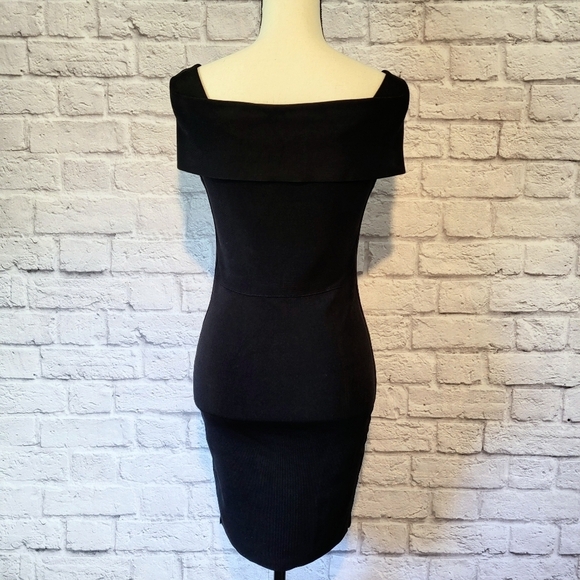 T Alexander Wang womens black bandage above the knee length fitted dress size M - Picture 8 of 12